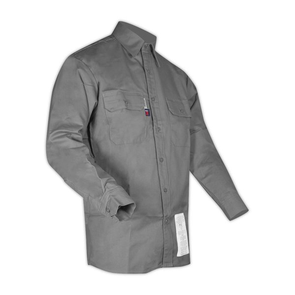 Magid DualHazard 70 oz FR 8812 Grey Work Shirt SBG70DHM